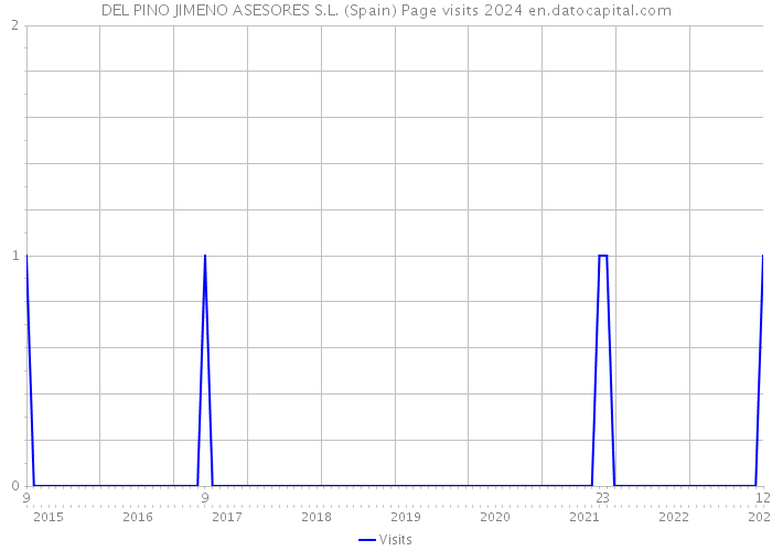 DEL PINO JIMENO ASESORES S.L. (Spain) Page visits 2024 