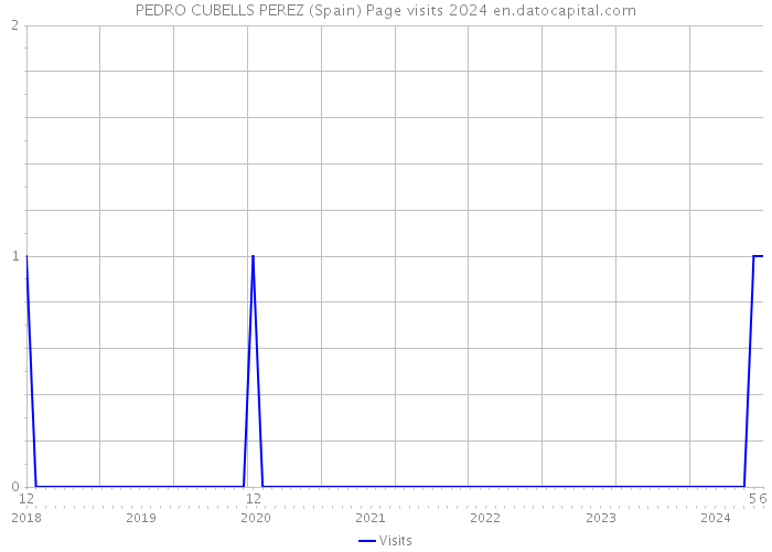 PEDRO CUBELLS PEREZ (Spain) Page visits 2024 