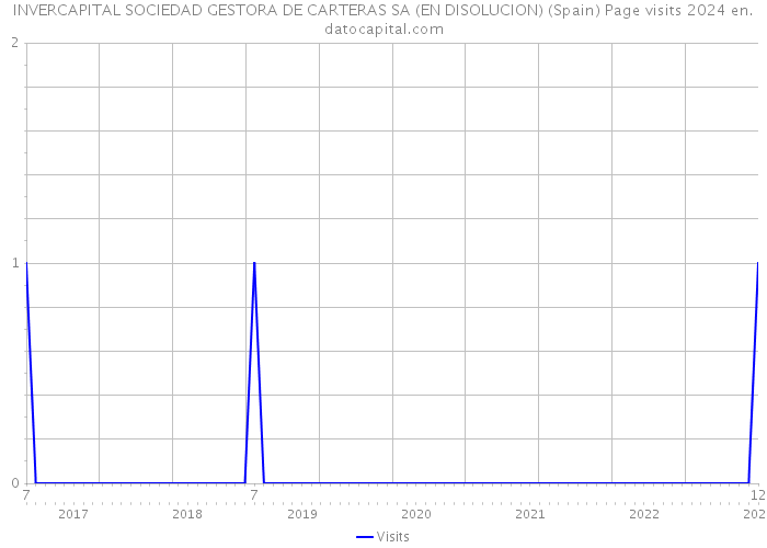 INVERCAPITAL SOCIEDAD GESTORA DE CARTERAS SA (EN DISOLUCION) (Spain) Page visits 2024 