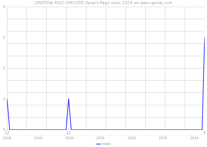 CRISTINA RUIZ CHICOTE (Spain) Page visits 2024 