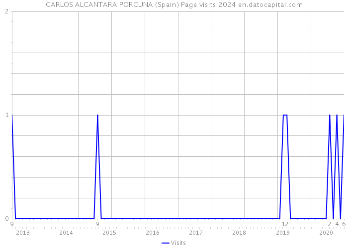 CARLOS ALCANTARA PORCUNA (Spain) Page visits 2024 
