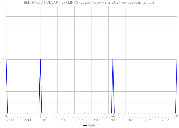 BERNARDO FOLGAR FERREIROS (Spain) Page visits 2024 