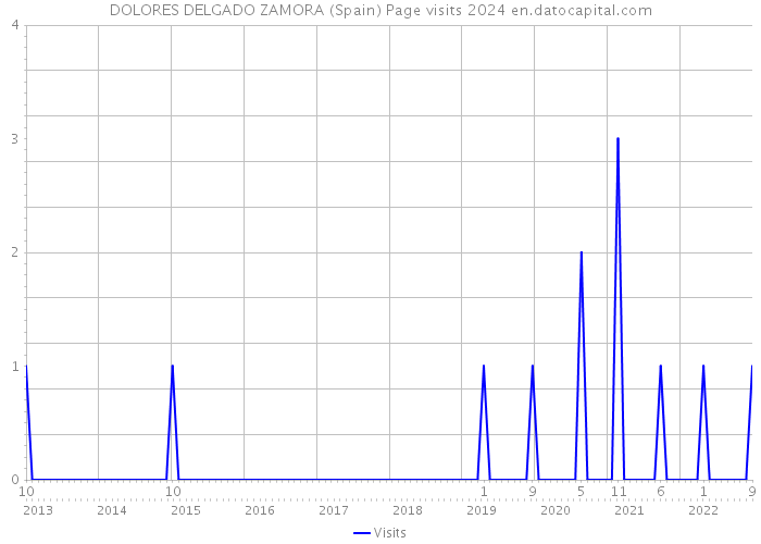 DOLORES DELGADO ZAMORA (Spain) Page visits 2024 