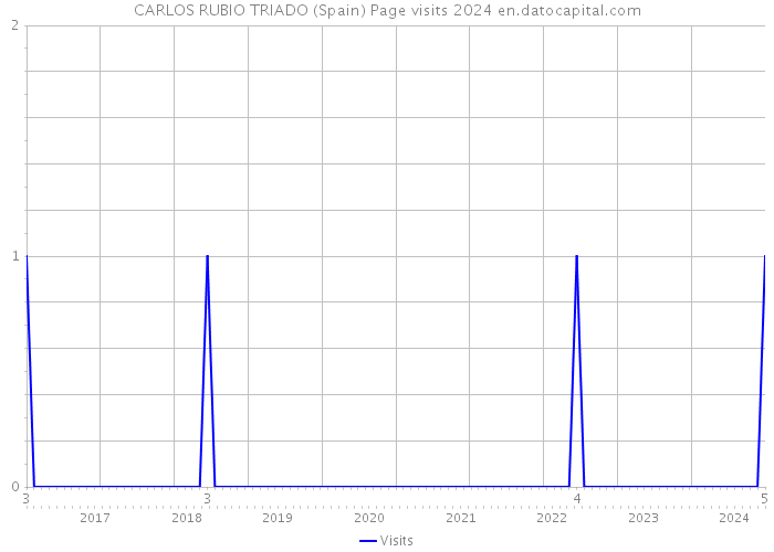 CARLOS RUBIO TRIADO (Spain) Page visits 2024 