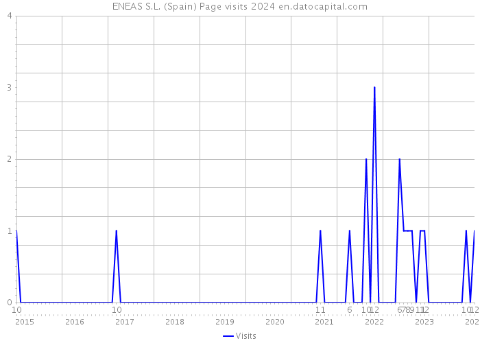 ENEAS S.L. (Spain) Page visits 2024 