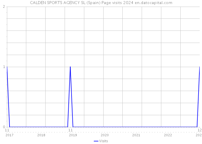 CALDEN SPORTS AGENCY SL (Spain) Page visits 2024 