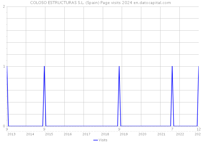 COLOSO ESTRUCTURAS S.L. (Spain) Page visits 2024 