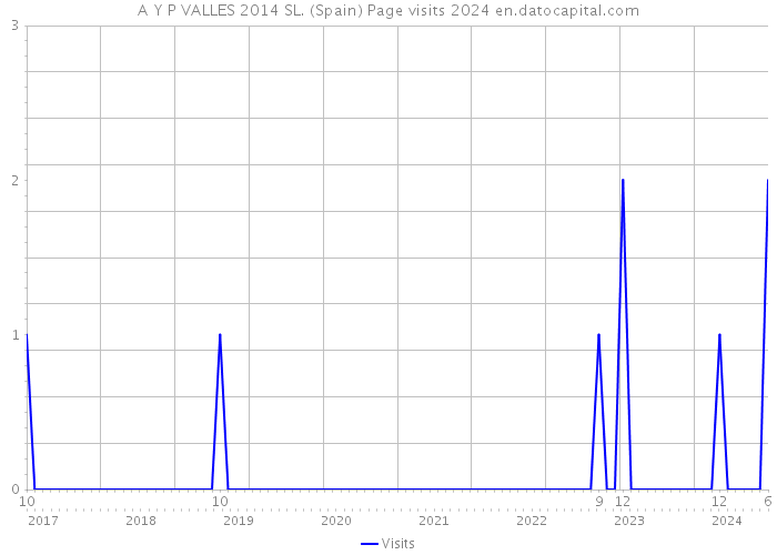 A Y P VALLES 2014 SL. (Spain) Page visits 2024 