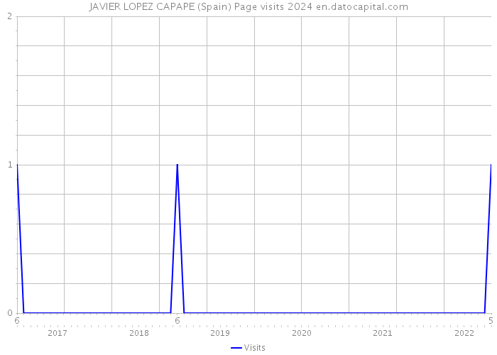 JAVIER LOPEZ CAPAPE (Spain) Page visits 2024 