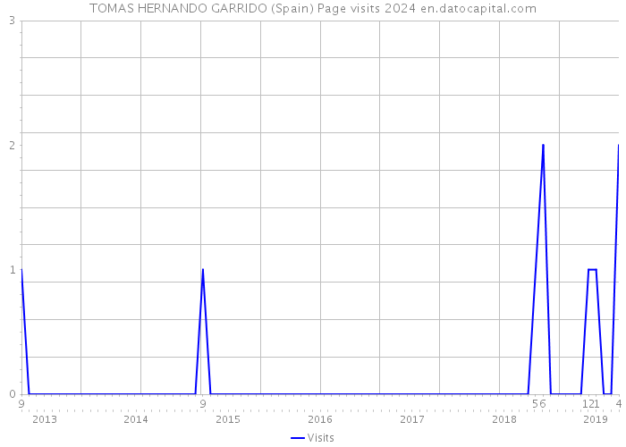 TOMAS HERNANDO GARRIDO (Spain) Page visits 2024 