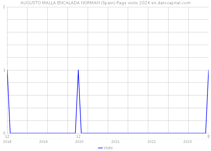 AUGUSTO MALLA ENCALADA NORMAN (Spain) Page visits 2024 