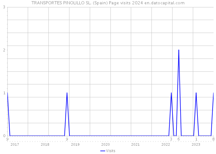 TRANSPORTES PINOLILLO SL. (Spain) Page visits 2024 