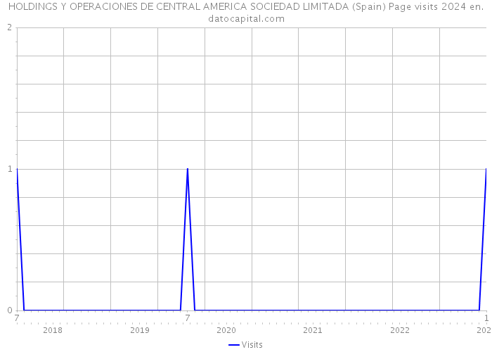 HOLDINGS Y OPERACIONES DE CENTRAL AMERICA SOCIEDAD LIMITADA (Spain) Page visits 2024 