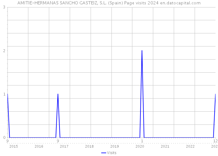 AMITIE-HERMANAS SANCHO GASTEIZ, S.L. (Spain) Page visits 2024 