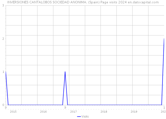 INVERSIONES CANTALOBOS SOCIEDAD ANONIMA. (Spain) Page visits 2024 