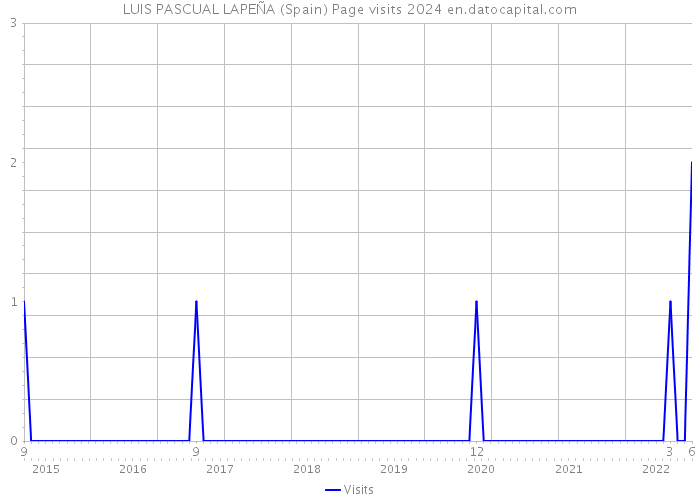 LUIS PASCUAL LAPEÑA (Spain) Page visits 2024 