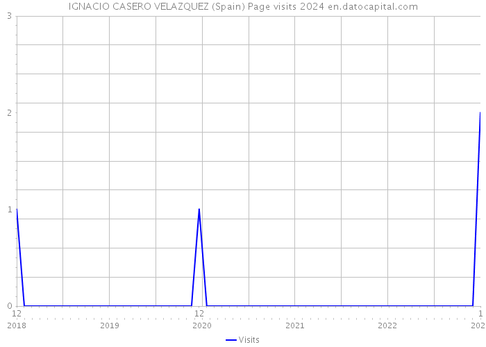 IGNACIO CASERO VELAZQUEZ (Spain) Page visits 2024 
