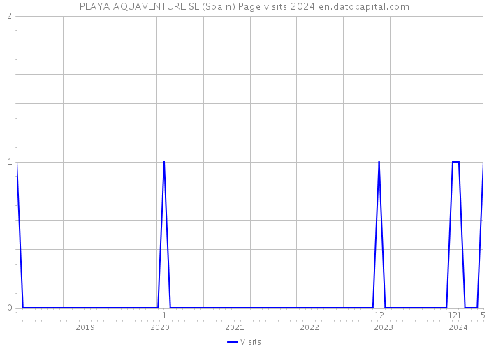 PLAYA AQUAVENTURE SL (Spain) Page visits 2024 