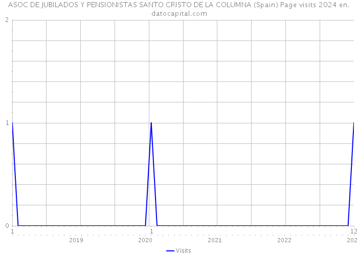 ASOC DE JUBILADOS Y PENSIONISTAS SANTO CRISTO DE LA COLUMNA (Spain) Page visits 2024 