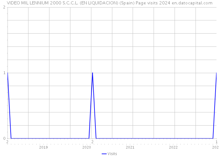 VIDEO MIL LENNIUM 2000 S.C.C.L. (EN LIQUIDACION) (Spain) Page visits 2024 