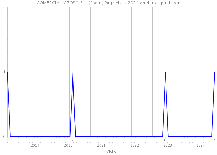 COMERCIAL VIZOSO S.L. (Spain) Page visits 2024 