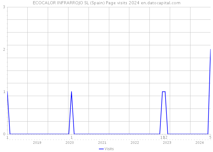 ECOCALOR INFRARROJO SL (Spain) Page visits 2024 