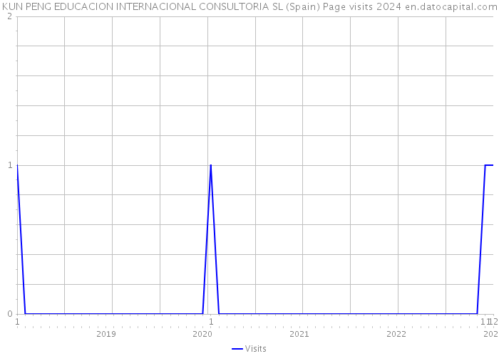 KUN PENG EDUCACION INTERNACIONAL CONSULTORIA SL (Spain) Page visits 2024 