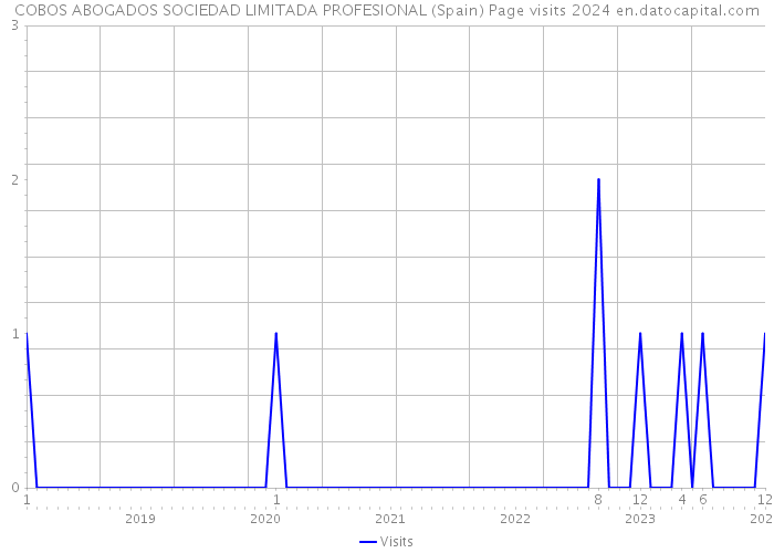 COBOS ABOGADOS SOCIEDAD LIMITADA PROFESIONAL (Spain) Page visits 2024 