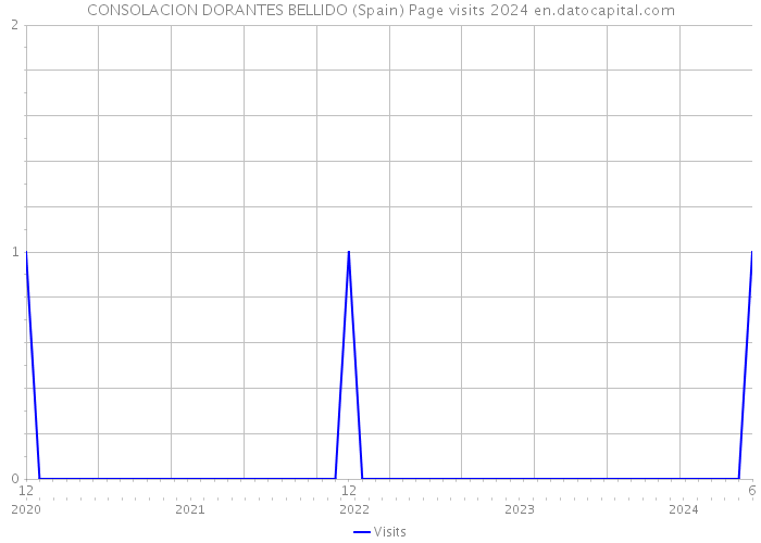 CONSOLACION DORANTES BELLIDO (Spain) Page visits 2024 