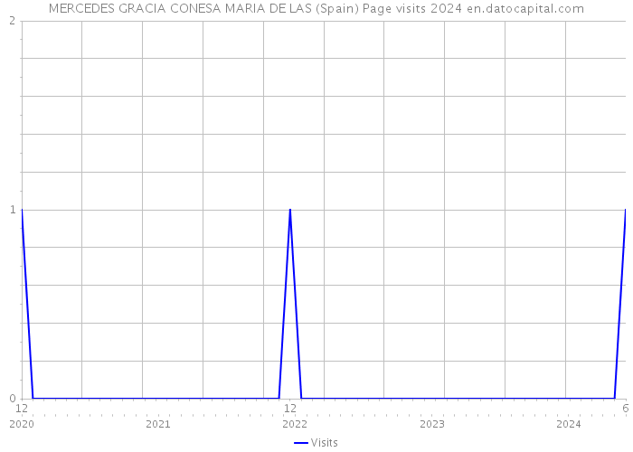 MERCEDES GRACIA CONESA MARIA DE LAS (Spain) Page visits 2024 