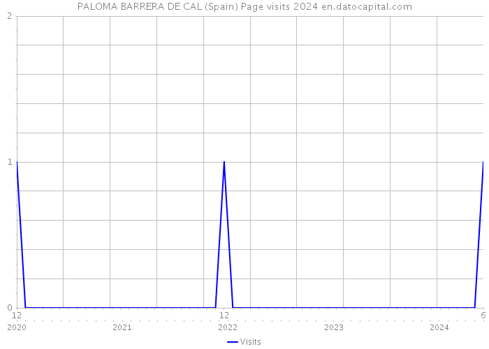 PALOMA BARRERA DE CAL (Spain) Page visits 2024 