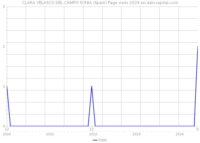 CLARA VELASCO DEL CAMPO SONIA (Spain) Page visits 2024 