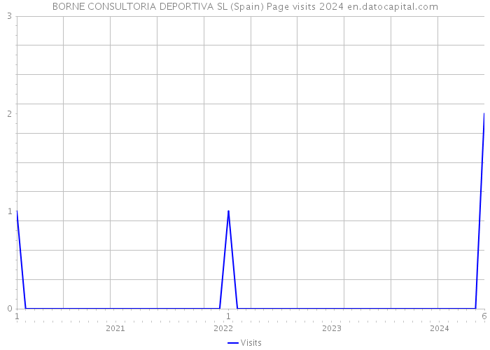 BORNE CONSULTORIA DEPORTIVA SL (Spain) Page visits 2024 