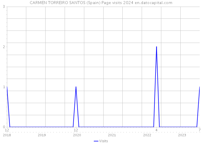 CARMEN TORREIRO SANTOS (Spain) Page visits 2024 