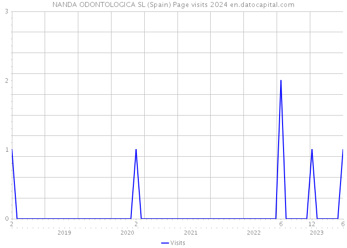NANDA ODONTOLOGICA SL (Spain) Page visits 2024 