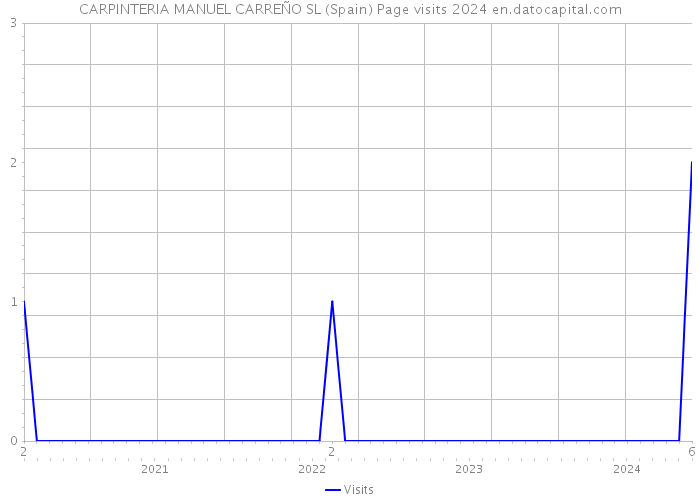 CARPINTERIA MANUEL CARREÑO SL (Spain) Page visits 2024 