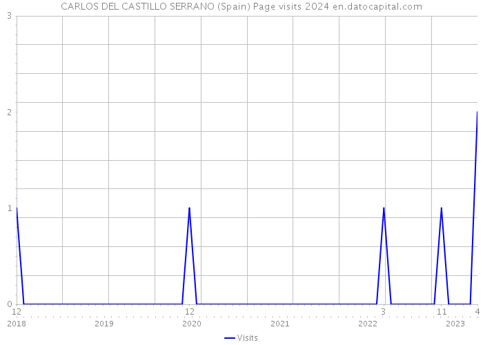 CARLOS DEL CASTILLO SERRANO (Spain) Page visits 2024 