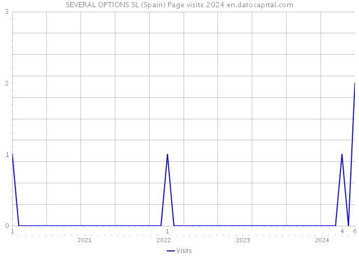 SEVERAL OPTIONS SL (Spain) Page visits 2024 