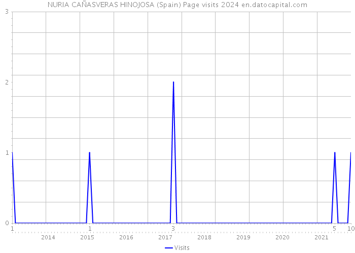 NURIA CAÑASVERAS HINOJOSA (Spain) Page visits 2024 