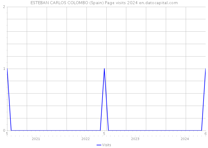 ESTEBAN CARLOS COLOMBO (Spain) Page visits 2024 
