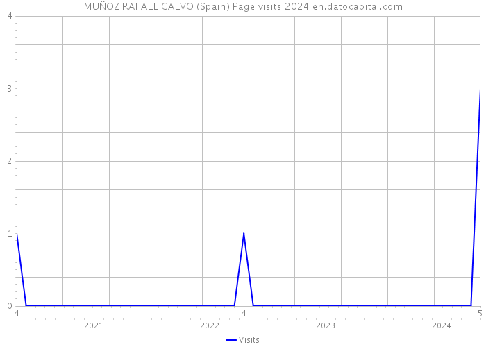 MUÑOZ RAFAEL CALVO (Spain) Page visits 2024 