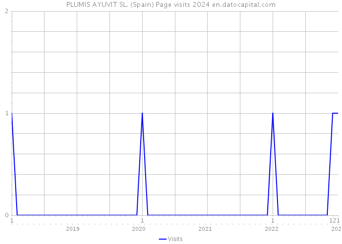 PLUMIS AYUVIT SL. (Spain) Page visits 2024 