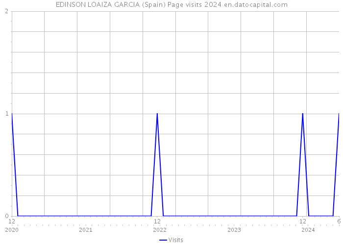EDINSON LOAIZA GARCIA (Spain) Page visits 2024 