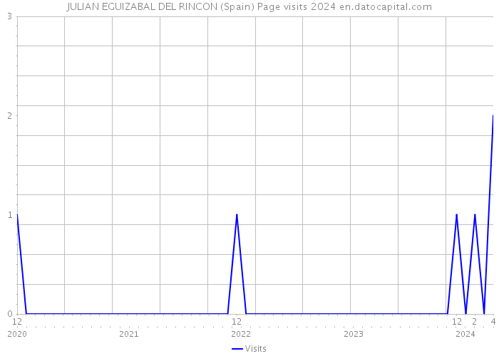JULIAN EGUIZABAL DEL RINCON (Spain) Page visits 2024 