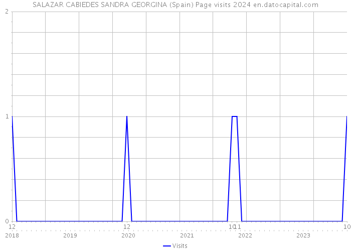SALAZAR CABIEDES SANDRA GEORGINA (Spain) Page visits 2024 