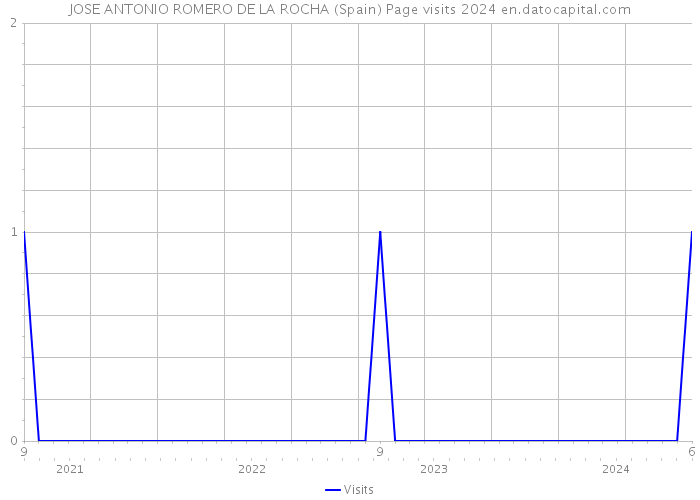 JOSE ANTONIO ROMERO DE LA ROCHA (Spain) Page visits 2024 