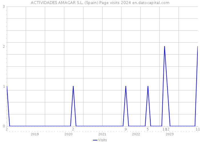 ACTIVIDADES AMAGAR S.L. (Spain) Page visits 2024 