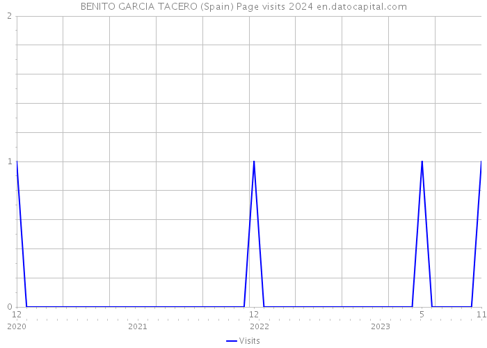 BENITO GARCIA TACERO (Spain) Page visits 2024 