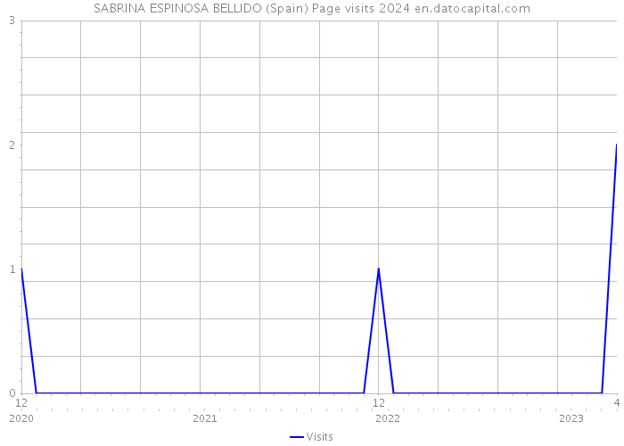 SABRINA ESPINOSA BELLIDO (Spain) Page visits 2024 