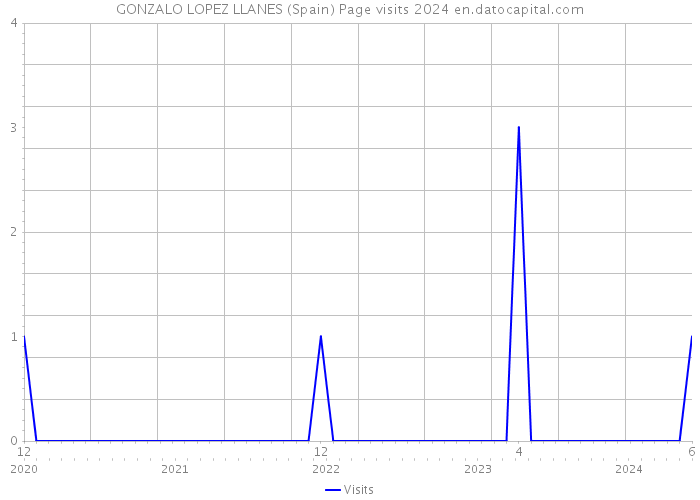 GONZALO LOPEZ LLANES (Spain) Page visits 2024 